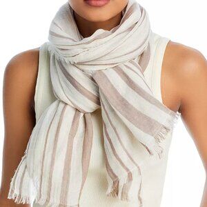 Vince Cotton Stripe Scarf